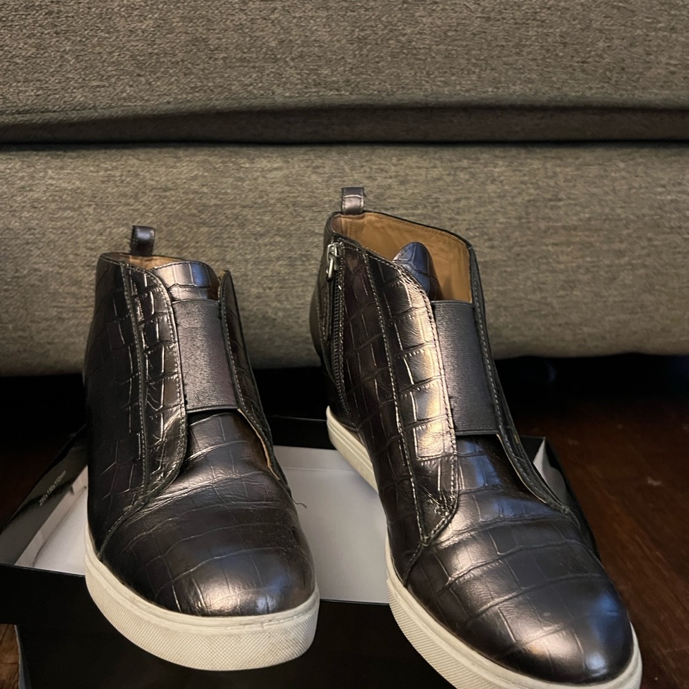 Meet FELICIA | Our original sleek modern wedge bootie with sophisticated lines.